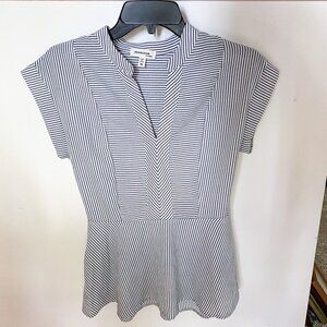 Women's Short Sleeve Peplum Work Top